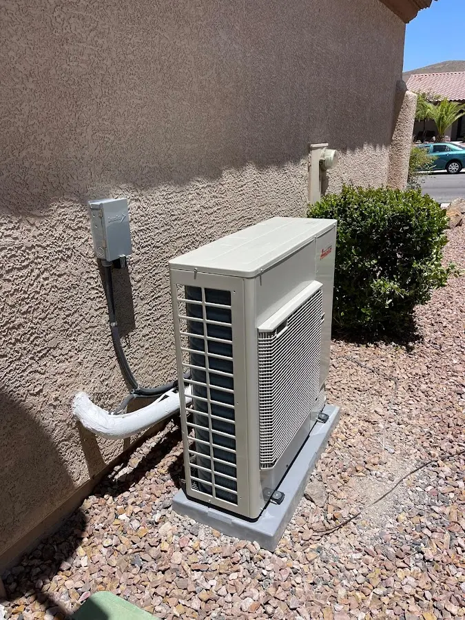 Residential air conditioning condenser unit in East Marlborough